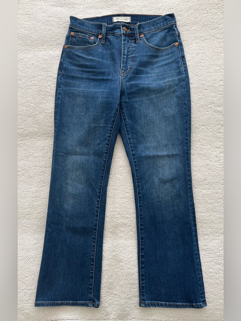 Madewell Cali Denim-Boot Stretch Dark Blue Jeans Size: 26